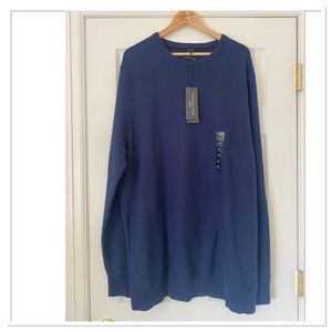 Men’s Big & Tall Navy Blue Sweater Shaquille O’Neal XLG